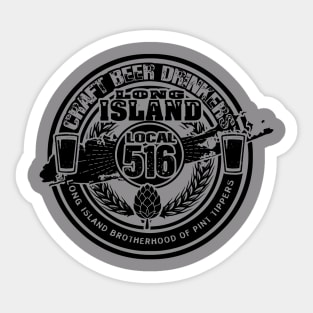 Long Island Craft Beer Drinkers Local 516 Sticker